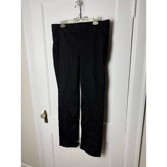 NYDJ Pull On Straight Leg High Rise Pants Sculpt-HER Lift x Tuck Black Size XL - Picture 2 of 11